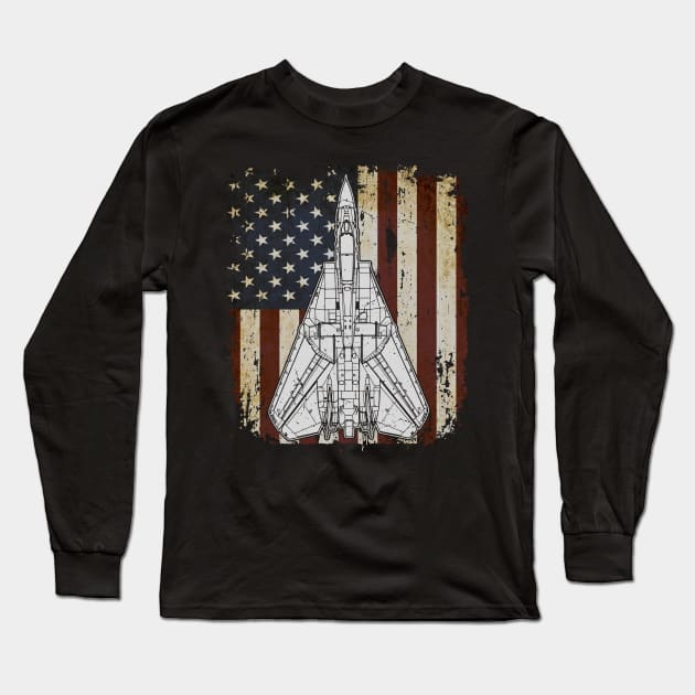 F-14 Tomcat Long Sleeve T-Shirt by BeesTeez